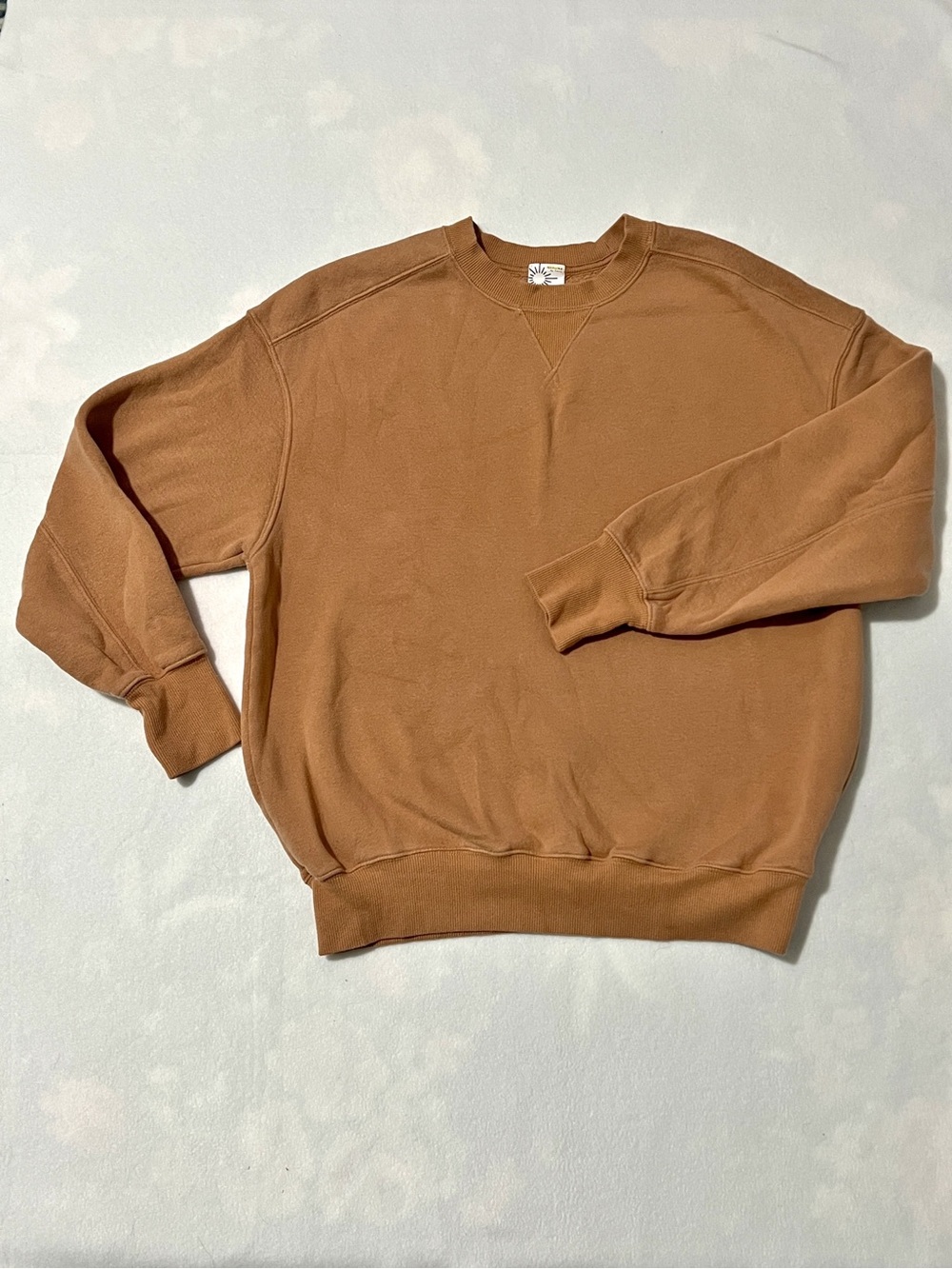 Aerie Brown Crewneck Sweatshirt Oversized Lounge Comfy XS
